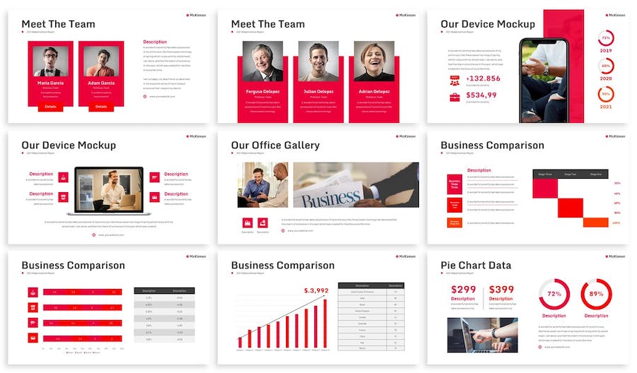 年度财务业绩总结展示PPT模板 - PPT派