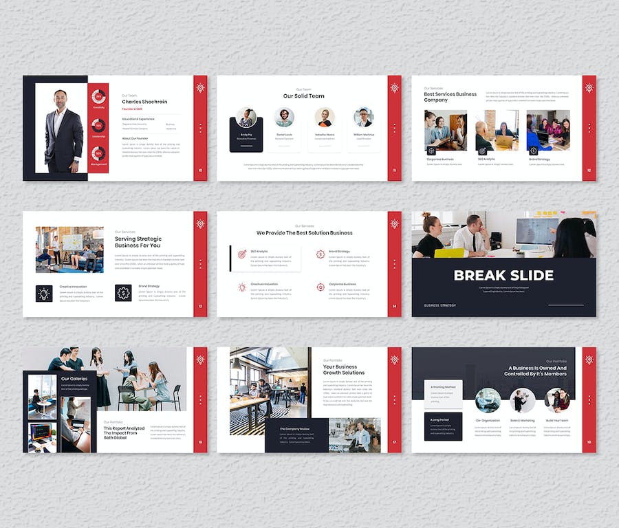 高级沉浸式商务战略演示PPT模板 - PPT派