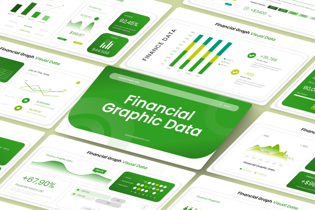 财务数据可视化展示PPT模板 - PPT派