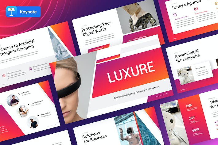 人工智能技术应用讲座Keynote模板 - PPT派