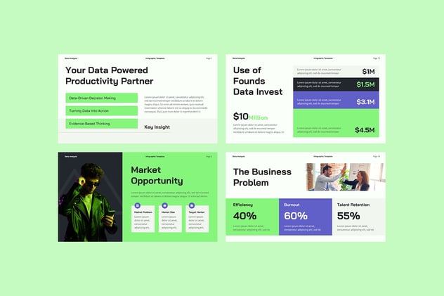 数据分析统计报告展示PPT模板 - PPT派