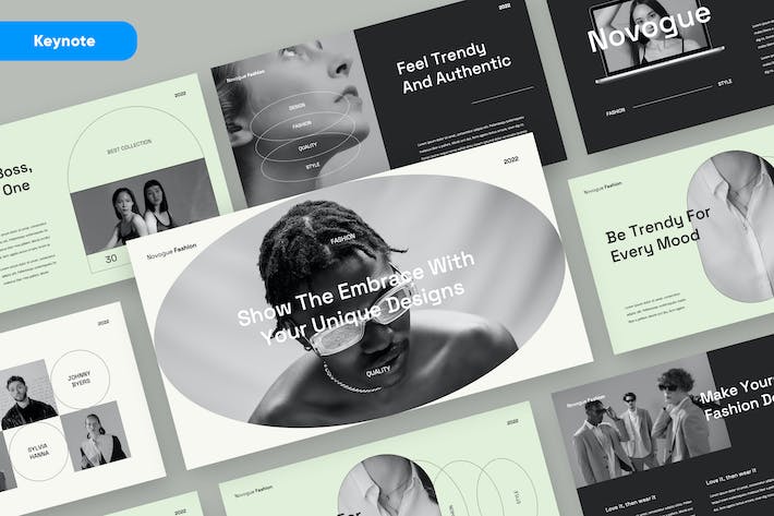 高级灰时尚品牌产品发布会Keynote模板 - PPT派