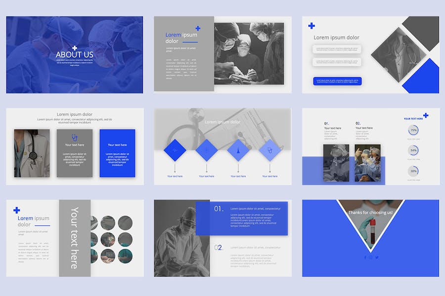 医药医学研究报告展示PPT模板 - PPT派