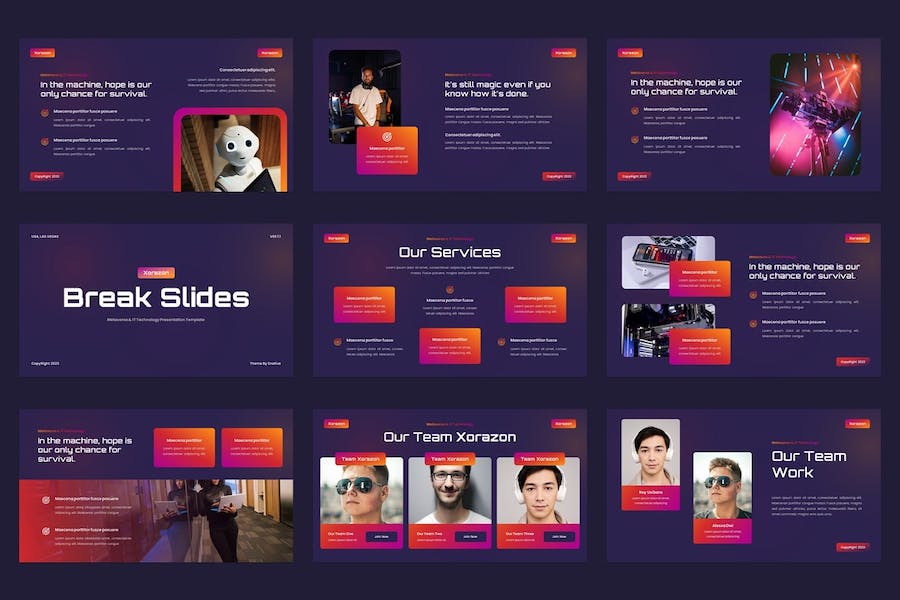 元宇宙虚拟技术应用讲述Keynote模板 - PPT派