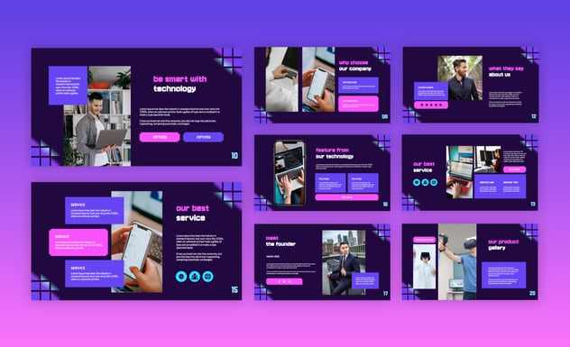 信息技术行业解决方案展示Keynote模板 - PPT派