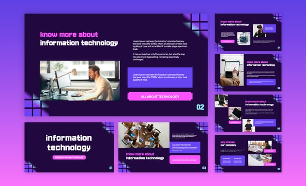 信息技术行业解决方案展示Keynote模板 - PPT派