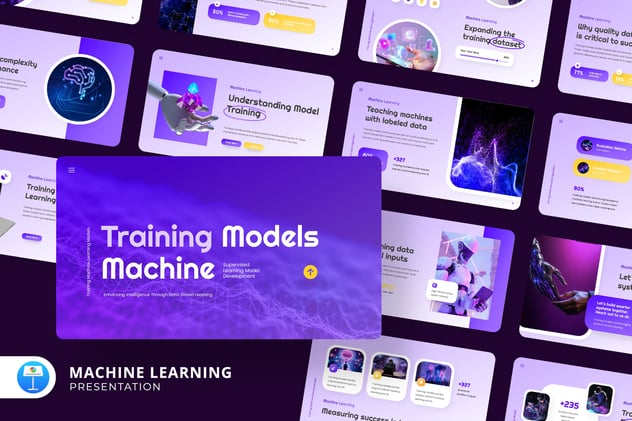 机器学习数据分析应用Keynote模板 - PPT派