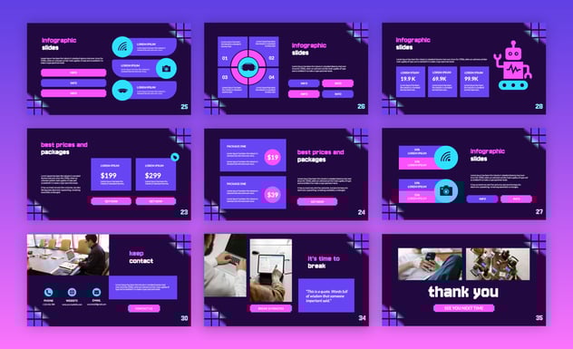 信息技术行业解决方案展示Keynote模板 - PPT派