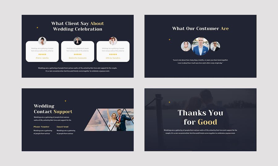 婚礼策划邀请活动推介服务宣传展示方案设计PPT模板 - PPT派