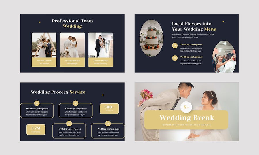 婚礼策划邀请活动推介服务宣传展示方案设计PPT模板 - PPT派