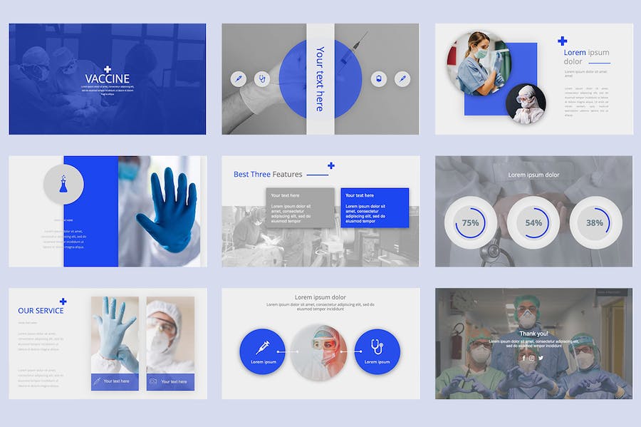 医药医学研究报告展示PPT模板 - PPT派