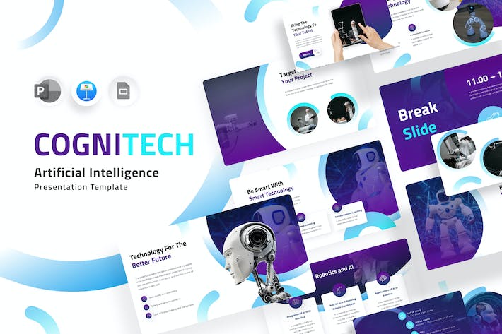 认知技术人工智能方案Keynote模板 - PPT派