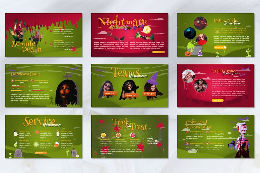 万圣节活动派对策划宣传PPT模板 - PPT派