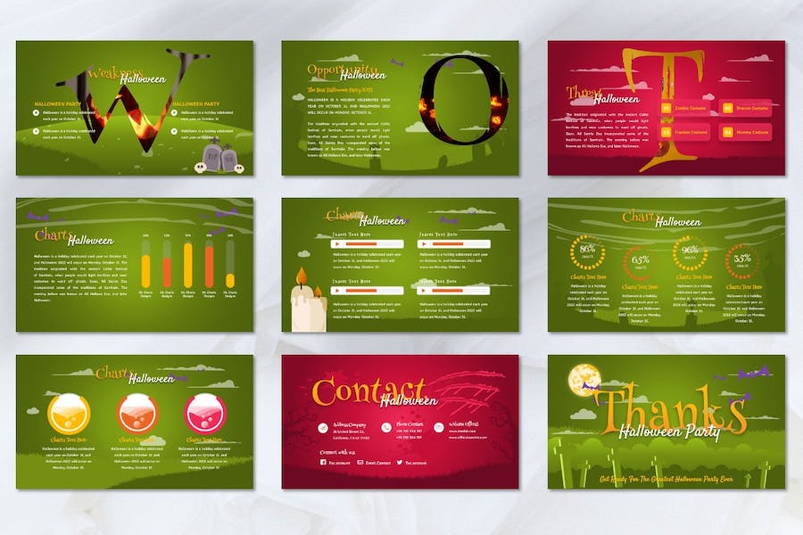 万圣节活动派对策划宣传PPT模板 - PPT派