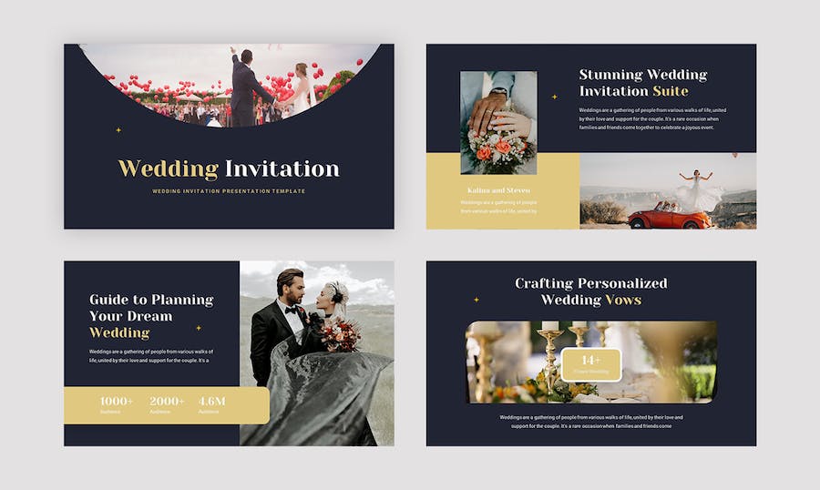 婚礼策划邀请活动推介服务宣传展示方案设计PPT模板 - PPT派