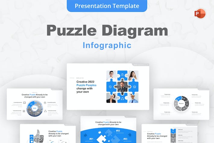 拼图-PowerPoint-模板 - PPT派