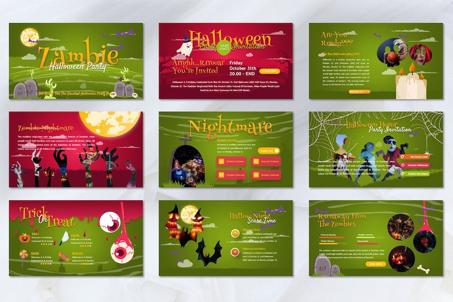 万圣节活动派对策划宣传PPT模板 - PPT派