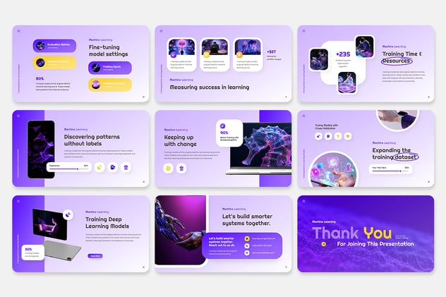 机器学习数据分析应用Keynote模板 - PPT派