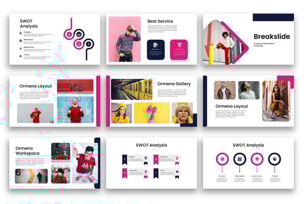 创意设计作品展示方案Keynote模板 - PPT派