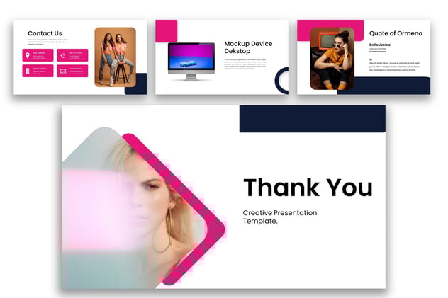 创意设计作品展示方案Keynote模板 - PPT派