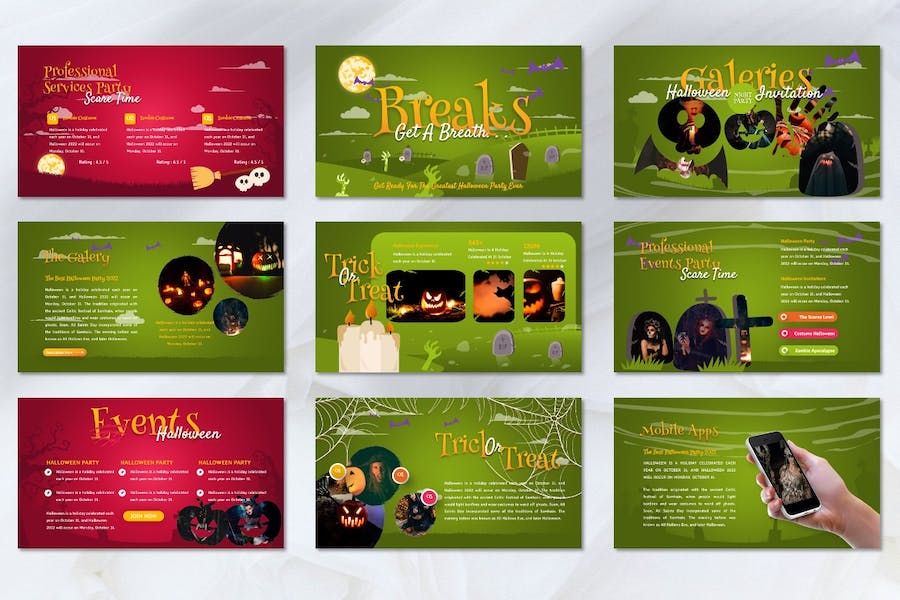 万圣节活动派对策划宣传PPT模板 - PPT派