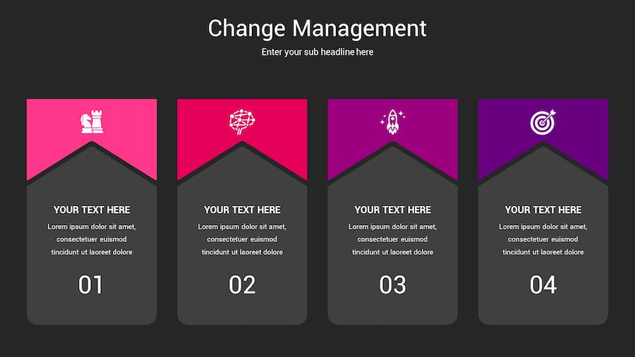 变更管理深色主题Keynote模板 - PPT派