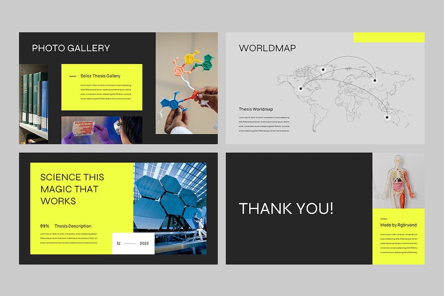 科学论文学位答辩防御方案PPT模板 - PPT派