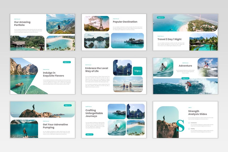旅行社旅游线路推广宣传Keynote模板 - PPT派