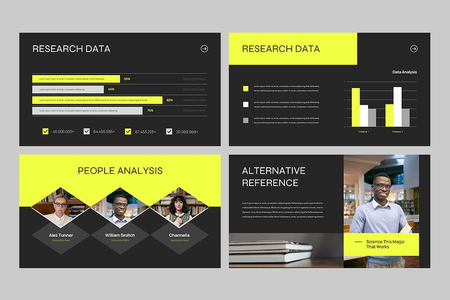 科学论文学位答辩防御方案PPT模板 - PPT派