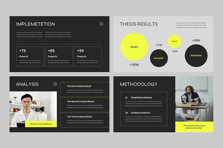 科学论文学位答辩防御方案PPT模板 - PPT派