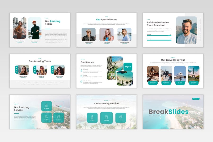 旅行社旅游线路推广宣传Keynote模板 - PPT派