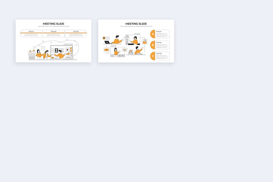 商务会议管理讨论信息图形Keynote模板 - PPT派