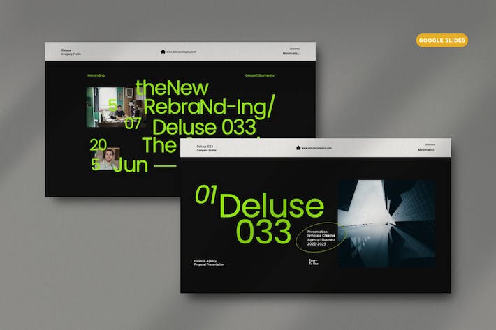 绿黑创意风企业简介展示PPT模板 - PPT派