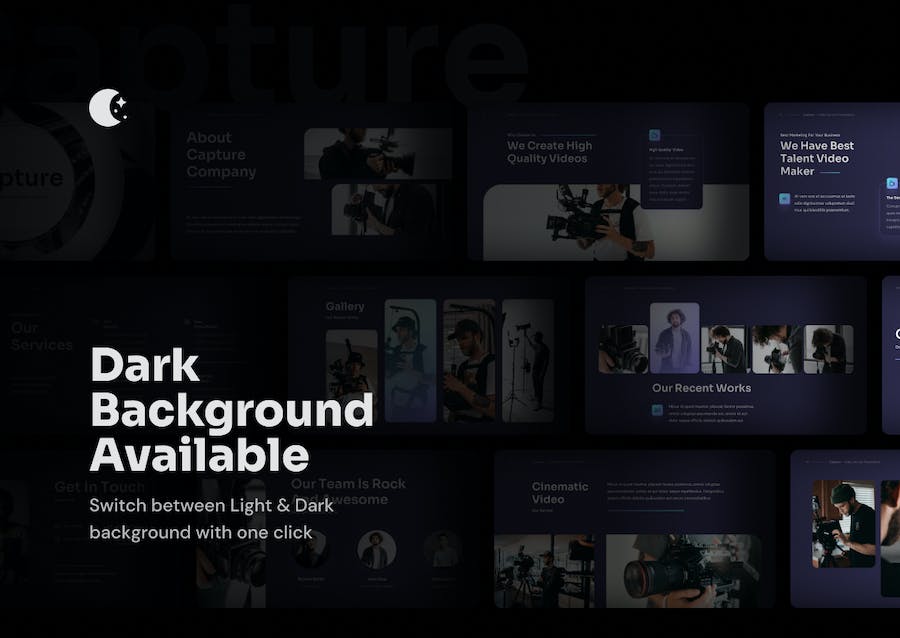 视频制作拍摄服务方案讲座Keynote模板 - PPT派