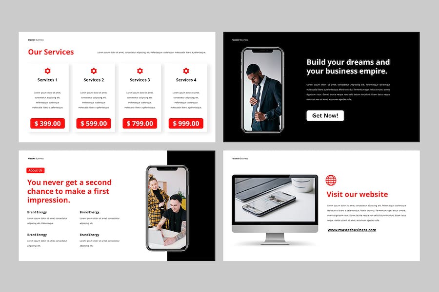 商务融资路演Pitch演讲PPT模板 - PPT派