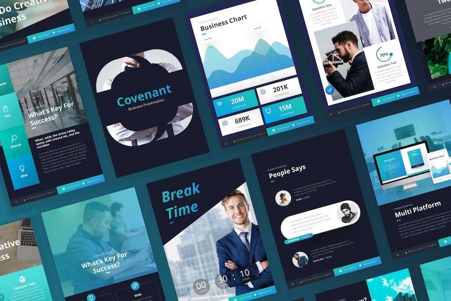 Convenant-business-portrait-powerpoint-template - PPT派