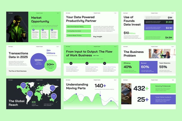 数据分析统计报告展示PPT模板 - PPT派