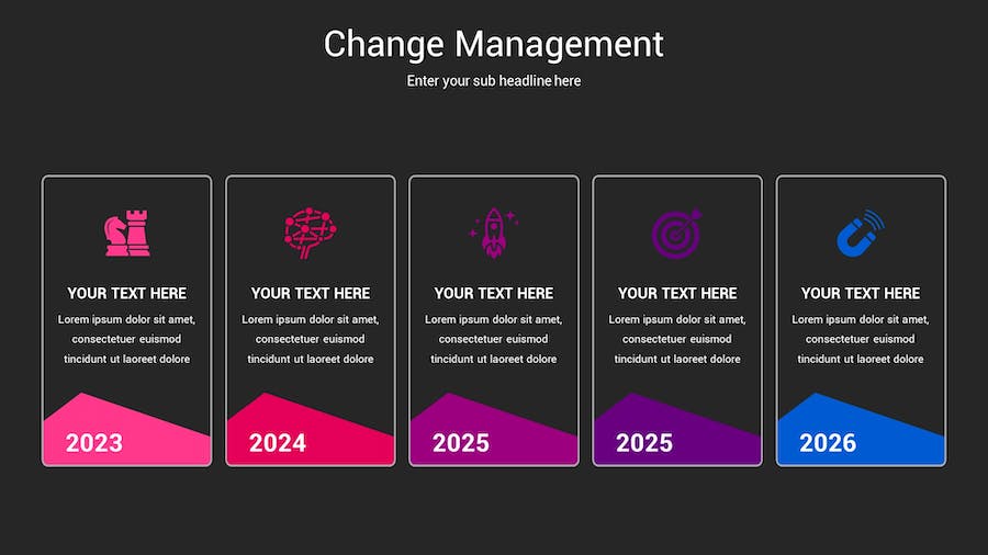 变更管理深色主题Keynote模板 - PPT派