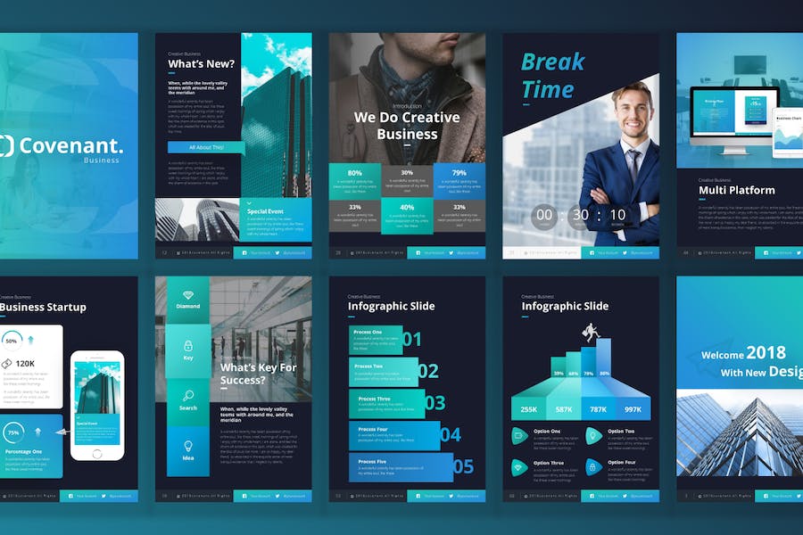 Convenant-business-portrait-powerpoint-template - PPT派