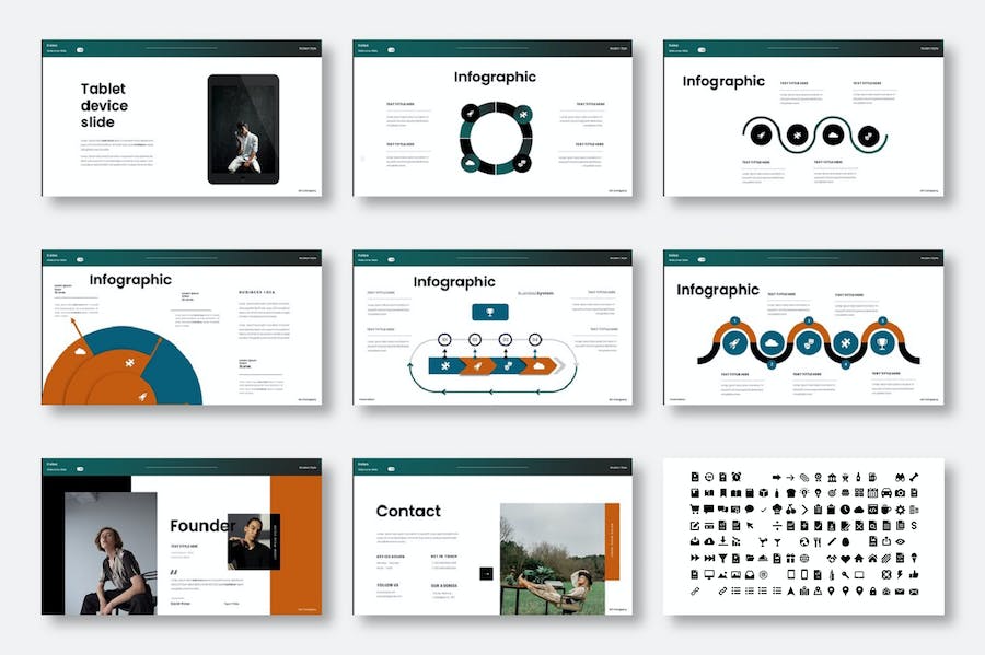 商务品牌形象展示推介Keynote模板 - PPT派