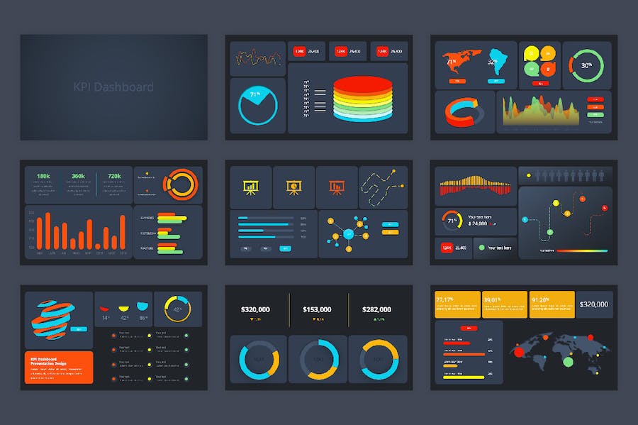企业运营KPI数据分析报告展示PPT模板 - PPT派