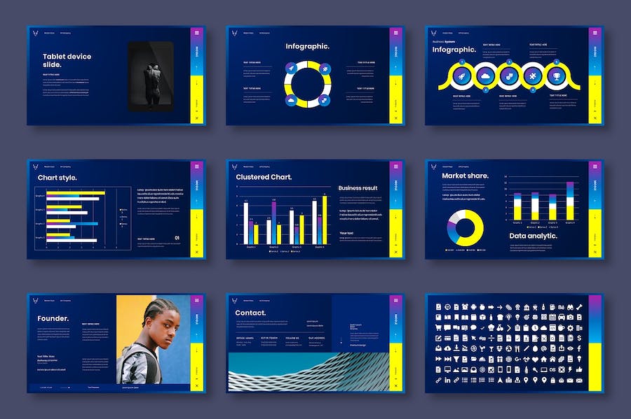 商务企业品牌形象展示PPT模板 - PPT派