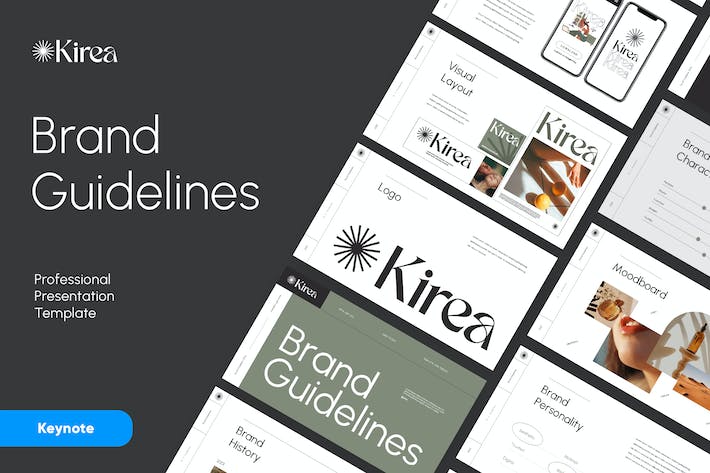 品牌形象指南设计规范Keynote模板 - PPT派