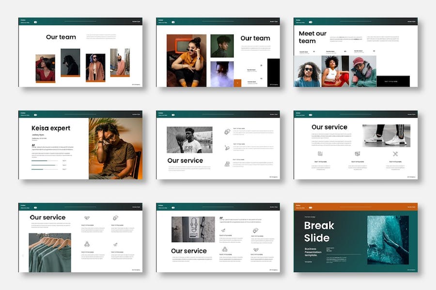 商务品牌形象展示推介Keynote模板 - PPT派
