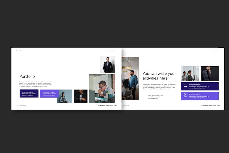 黑白简约风格职场汇报PPT模板 - PPT派