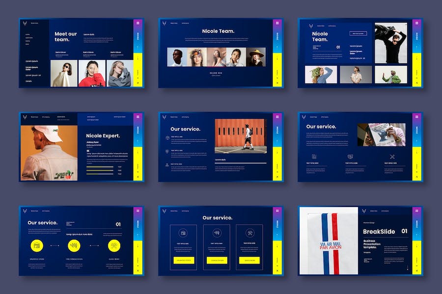 商务企业品牌形象展示PPT模板 - PPT派