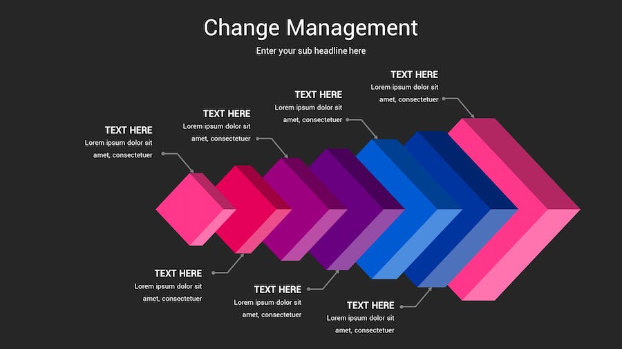 变更管理深色主题Keynote模板 - PPT派