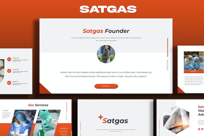 医疗诊疗讲述服务Keynote模板 - PPT派