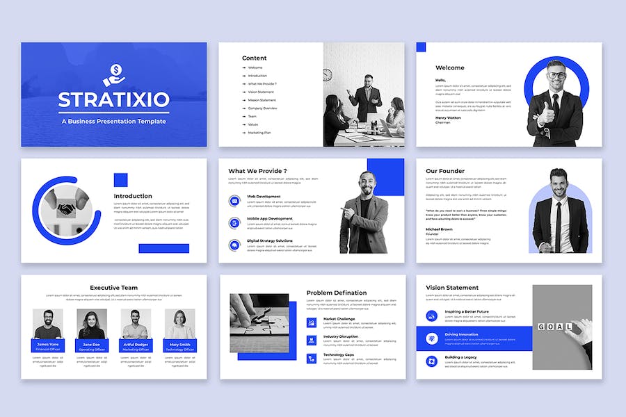 商务演讲展示设计方案PPT模板 - PPT派