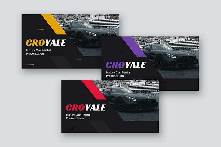 豪华汽车租赁高端出行服务方案PPT模板 - PPT派